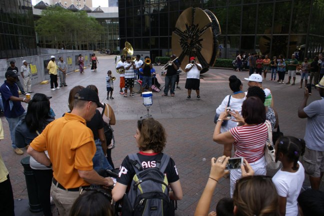 brass band at Taste of Charlotte