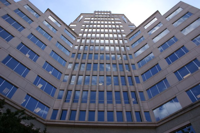 Looking up at 525 North Tryon in Uptown Charlotte