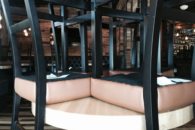 Theme day, upside down chairs