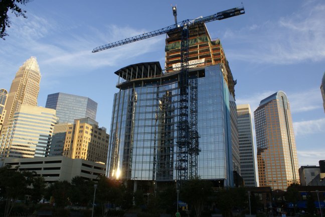 Changing skyline in Uptown Charlotte