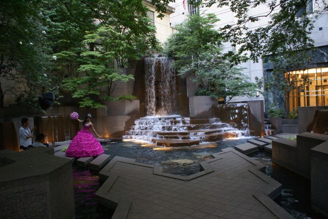 Taking quinceanera photos in Uptown Charlotte 