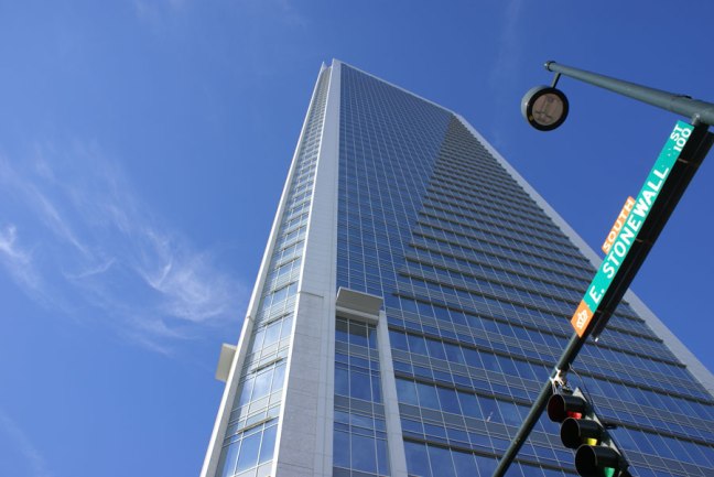 The Duke Energy Center on Stonewall Street in Uptown Charlotte