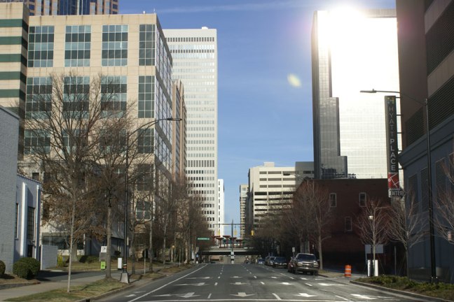 Where did all the traffic go in Uptown Charlotte