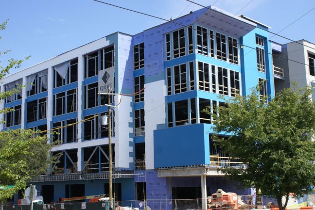 Edifice construction in the Southend near Uptown Charlotte.