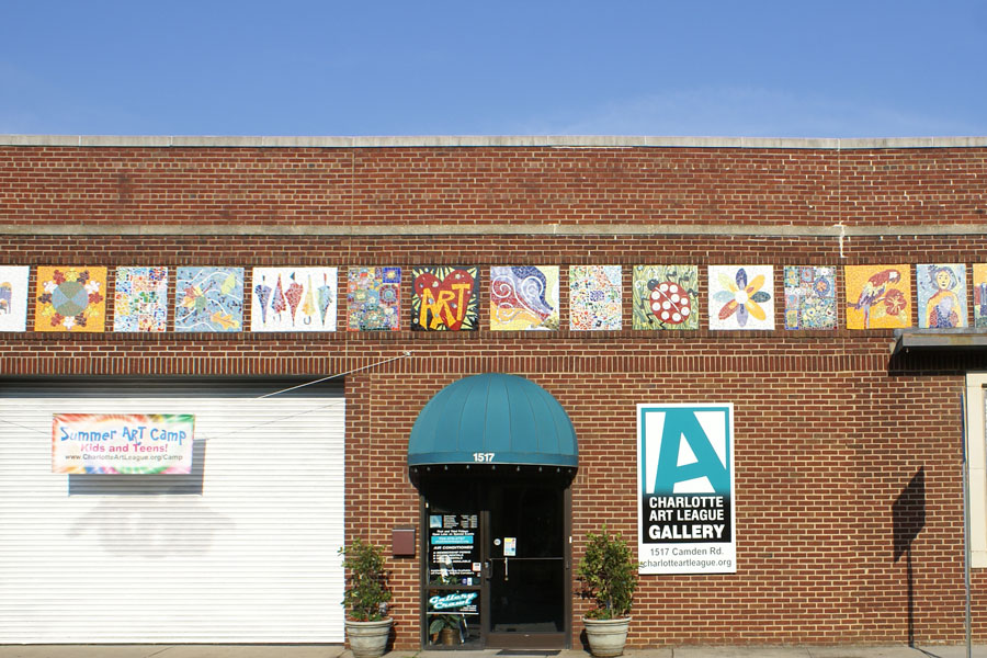 The Charlotte Art League gallery in the Southend near Uptown Charlotte