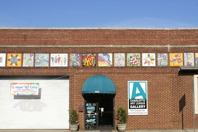 The Charlotte Art League gallery in the Southend near Uptown Charlotte