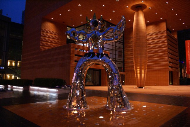 The Firebird stands outisde of the Bechtler Museum of Modern Art in Uptown Charlotte