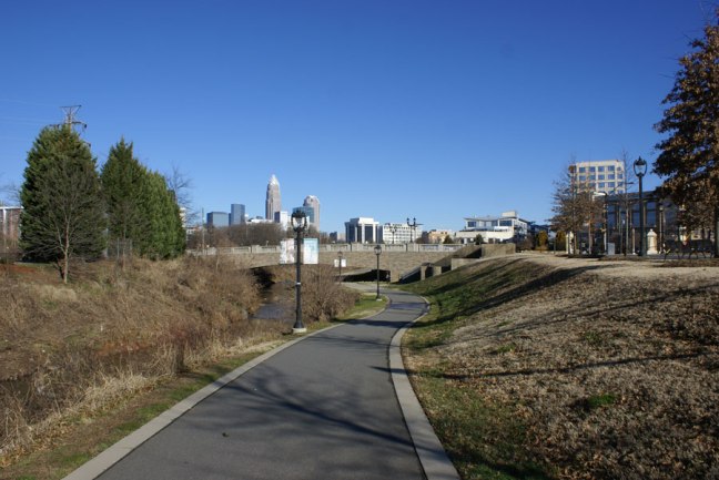 The Little Sugar Creek Greenway near Uptown Charlotte 