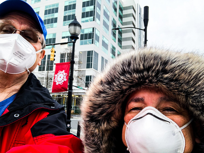 NASCAR Hall of Fame promotional flag in uptown Charlotte.